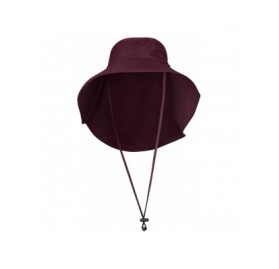 Sun Hats UPF 50+ Protective Everyday Sun Hat for Women - One Size - Burgundy - CR18DQ6KYNK $50.44