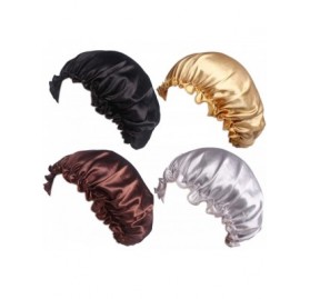 Headbands 6 Pack Women Girls Silk Satin Headbands Solid Color Elastic Hairband Twisted Turban - A-Solid 4C - C318XTRAI9C $11.77