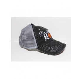 Baseball Caps Embroidered Sports Mom Series Distressed Look Grey Trucker Cap Hat Sports (Basketball Mom) - C012MWYV47G $21.93