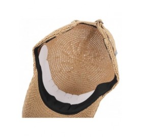 Baseball Caps Baseball Cap Summer Cool Paperstraw Cotton Mesh Ballcap for Men Women KR1960 - Beige - C018CCKRX9A $25.47