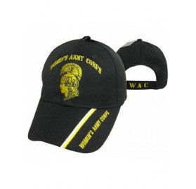 Skullies & Beanies Women's Army Corps U.S. Army Black WAC Embroidered Cap Hat (TOPW) - CP18E8ZCCT4 $8.38