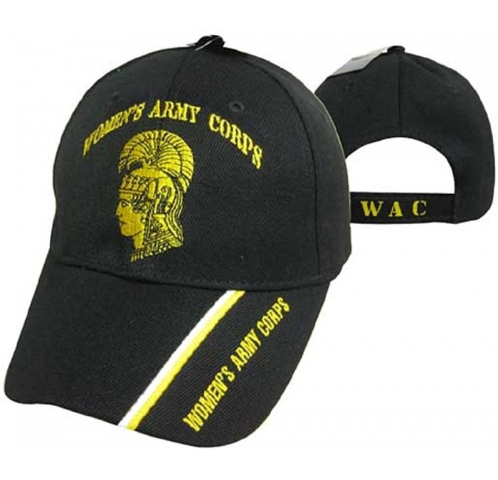 Skullies & Beanies Women's Army Corps U.S. Army Black WAC Embroidered Cap Hat (TOPW) - CP18E8ZCCT4 $19.40