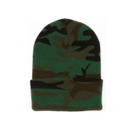 Skullies & Beanies Warm Soft Winter Camouflage Knit Beanie - Camo - CW188UC9GGL $11.89