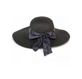 Sun Hats Sun Hat - Black & White Floral Black - C318OEIUQ97 $22.03