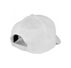 Baseball Caps Adjustable Solid Color Plain Cotton Polyester Blank Snapback Baseball Style Cap - White - CZ12M41TXTN $16.03