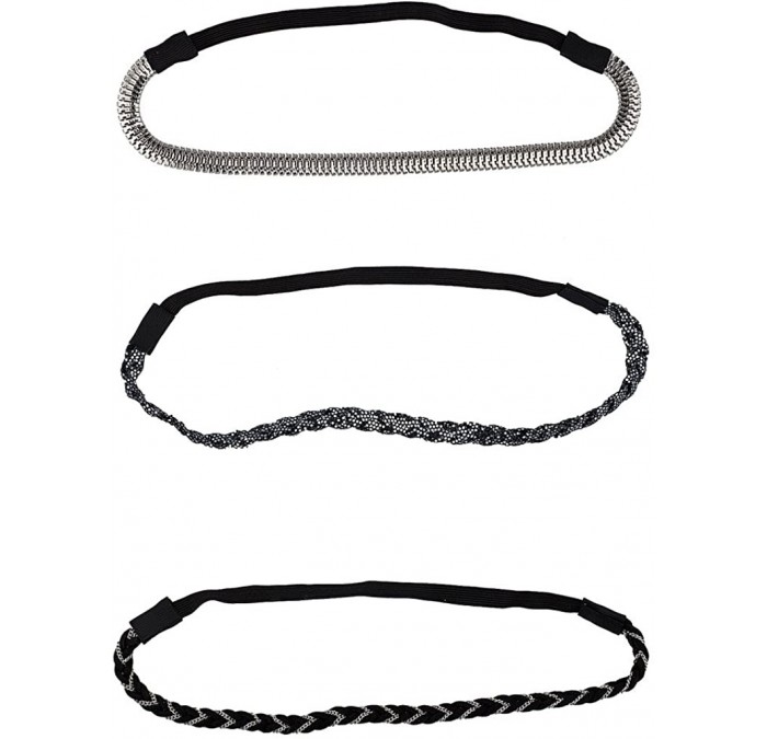Headbands Dark Glitz Stretch Headband Set (3pc) - CE12F8L75J1 $18.37