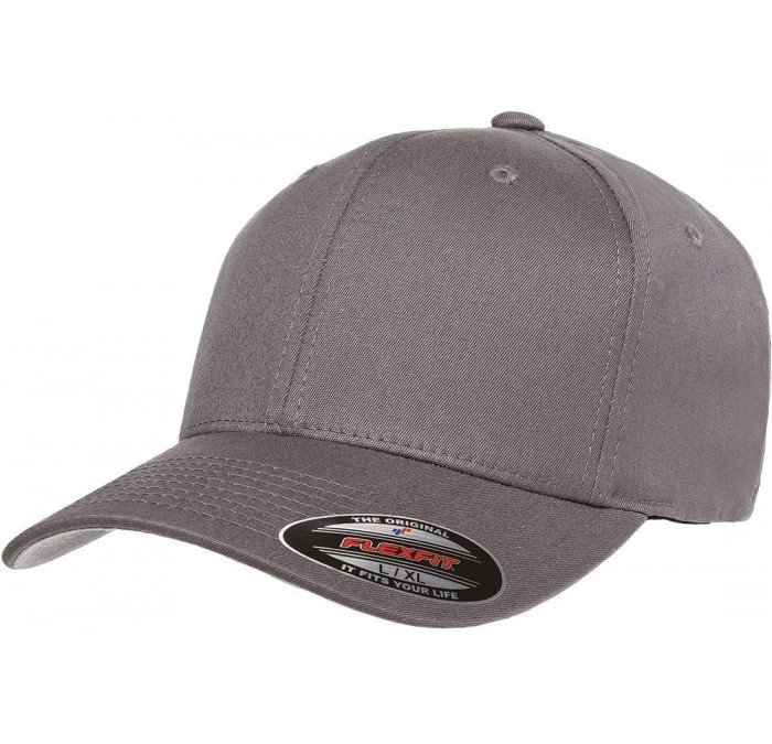 Baseball Caps Premium Original Blank Cotton Twill Fitted Hat XX-Large - Gray - CV11LNW50PL $34.74