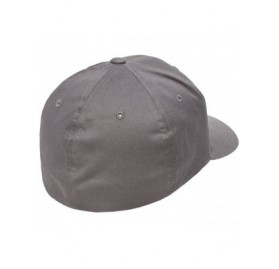 Baseball Caps Premium Original Blank Cotton Twill Fitted Hat XX-Large - Gray - CV11LNW50PL $20.84