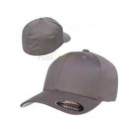 Baseball Caps Premium Original Blank Cotton Twill Fitted Hat XX-Large - Gray - CV11LNW50PL $20.84