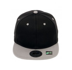 Baseball Caps Snapback Cap- Blank Hat Flat Visor Baseball Adjustable Caps (One Size) - Black Grey - CU18068CAY9 $11.07