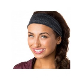 Headbands Adjustable Stretchy Printed Headbands - 3pk Black/Black Floral/Charcoal Xflex - C3196AGR653 $23.00