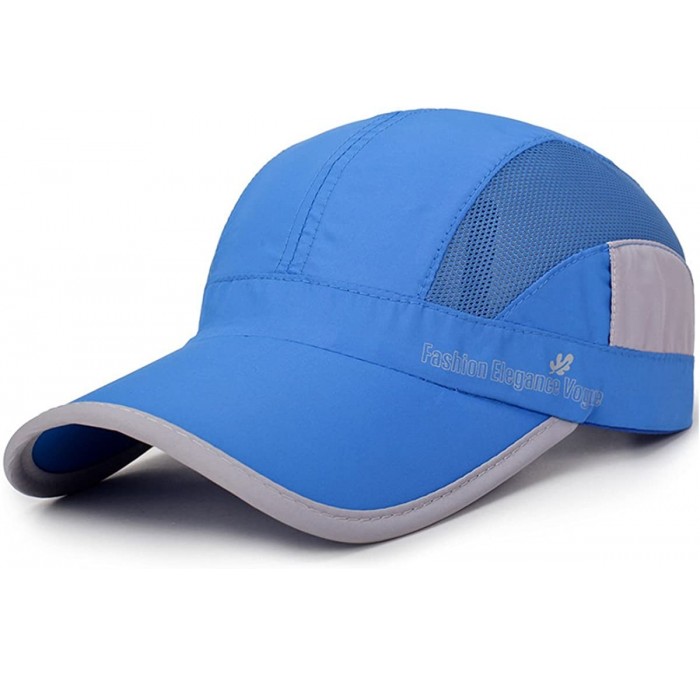 Baseball Caps 7-7 1/2 Quick Dry Breathable Ultralight Running Hat for Sport - B Series-blue - C018EM0U49T $23.54