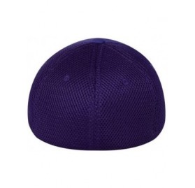 Baseball Caps Ultrafibre Airmesh Fitted Cap - Purple - CM11CD9QTFD $22.22