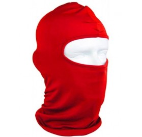 Balaclavas Outdoor Sports Elastic Breathable Sun-Resistant Anti-dust Polyester Bike Hat - Red - CM11SKYO9AB $17.15