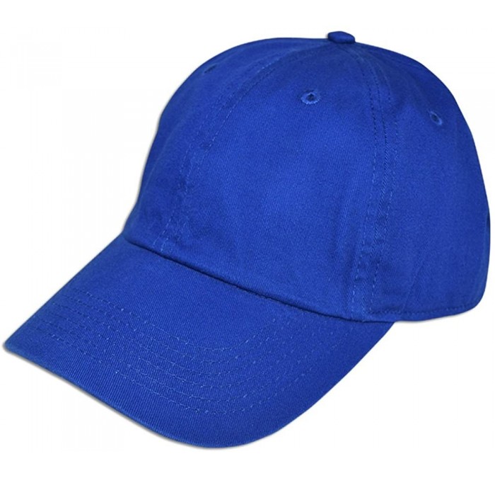 Baseball Caps Cotton Classic Dad Hat Adjustable Plain Cap Polo Style Low Profile Unstructured 1400 - Royal - CP12O5ST55R $18.16