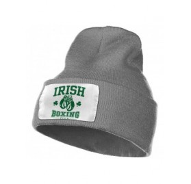 Skullies & Beanies Women & Men Irish Boxing Winter Warm Beanie Hats Stretch Skull Ski Knit Hat Cap - Deep Heather - CB18NA3CT...