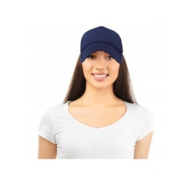 Baseball Caps Trucker Hat Mesh Cap Solid Colors Lightweight with Adjustable Strap Small Braid - Navy Blue - C8119N21U61 $8.30