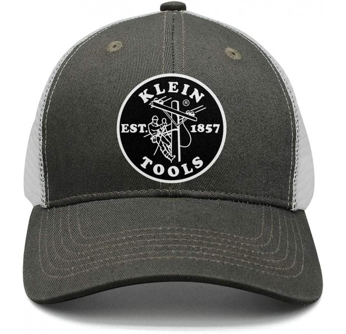 Baseball Caps Men's Women's Dad Cap Trucker-Klein-Tools-Hat Outdoor Breathable Baseball Snapback Mesh - CV18Q8R9TUK $20.77