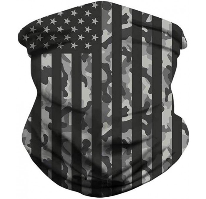 Balaclavas Multifunctional Seamless Face Mask Bandanas Headband Neck Gaiter for Dust-Sun UV Protection - American Flag 1 - C0...
