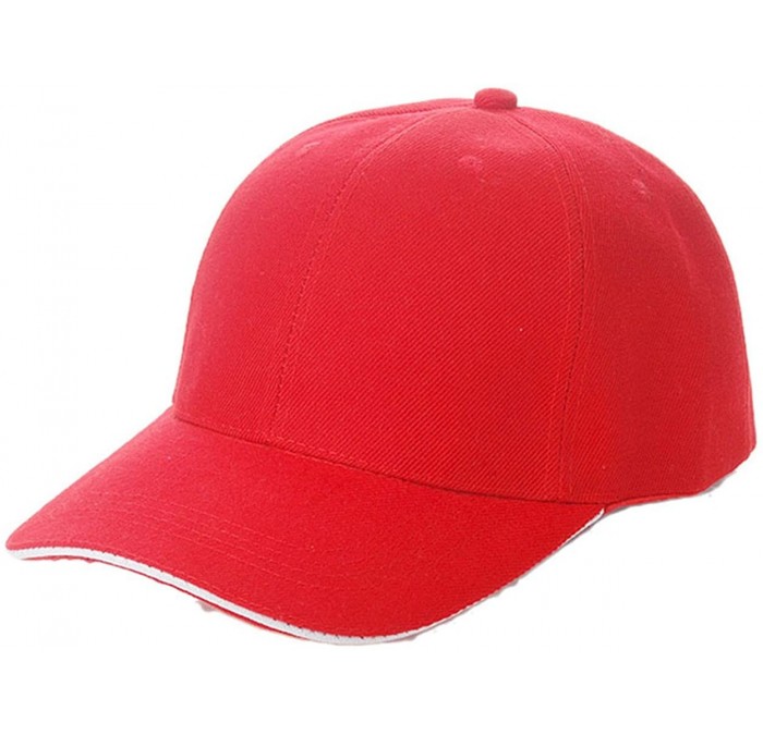 Baseball Caps Plain Baseball Sport Cap Blank Curved Visor Hat Solid Color Adjustable - K - CH12IC9LAMX $9.63