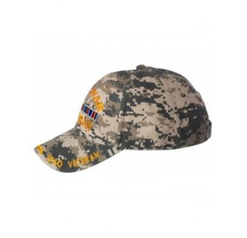 Baseball Caps US Military Iraq War Veteran Ribbon Embroidered Adjustable Baseball Cap - Camo - C218YG6M9ON $9.42