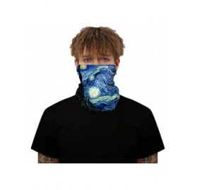 Balaclavas Unisex Seamless Rave Multifunctional Headwear Face Mask Headband Neck Gaiter - Van Gogh - CA197W463WR $13.07