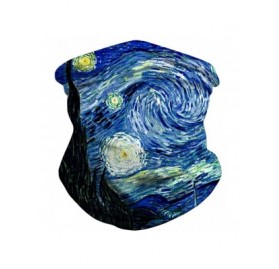 Balaclavas Unisex Seamless Rave Multifunctional Headwear Face Mask Headband Neck Gaiter - Van Gogh - CA197W463WR $13.07