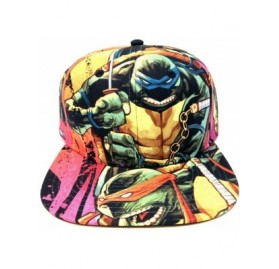 Baseball Caps Teenage Mutant Ninja Turtles Sublimated All Over Print Snapback - CT18ZDW0USI $18.63