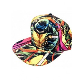 Baseball Caps Teenage Mutant Ninja Turtles Sublimated All Over Print Snapback - CT18ZDW0USI $18.63