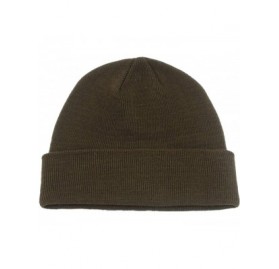 Skullies & Beanies Daily Beanie Hat for Men Winter Hat Cuff Beanie Thick Knit Skull Cap - Coffee - C518IRTUWUR $8.18