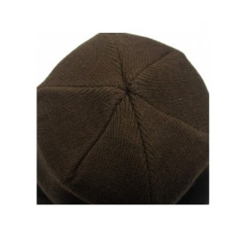 Skullies & Beanies Daily Beanie Hat for Men Winter Hat Cuff Beanie Thick Knit Skull Cap - Coffee - C518IRTUWUR $8.18