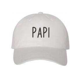 Baseball Caps Papi Dad Hat - White (Papi Dad Hat) - CN18EYGZOEH $15.52