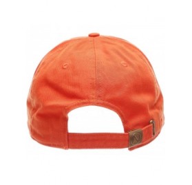 Baseball Caps Plain Stonewashed Cotton Adjustable Hat Low Profile Baseball Cap. - Orange - CJ12O29DVB5 $9.23