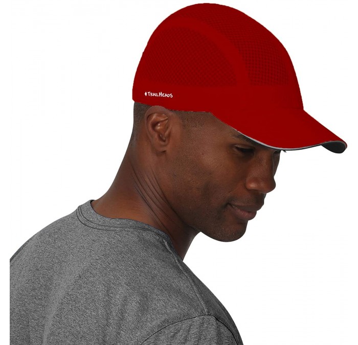 Baseball Caps Race Day Performance Running Hat - The Lightweight- Quick Dry- Sport Cap for Men - red - C118S6R7WIO $14.19