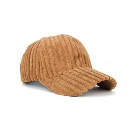 Baseball Caps Women Men Cotton Corduroy Baseball Cap Vintage Adjustable Hat - Brown - CK1869W6R60 $11.38