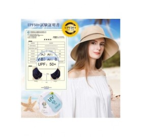 Sun Hats Womens UPF50+ Linen/Cotton Summer Sunhat Bucket Packable Hats w/Chin Cord - 69046_khaki(with Face Shield) - C6197QCE...
