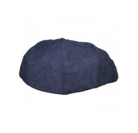 Newsboy Caps Classic Styling Street Easy Corduroy Driving Cap with Quilted Lining - Navy - CL18Z8NMZ08 $17.59