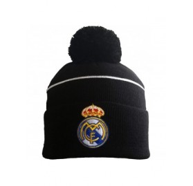 Baseball Caps Soccer Team Embroidered Hat Men/Women Fashionable Knitted Beanie Hat - Real madrid Black - CN192D80R9L $18.06