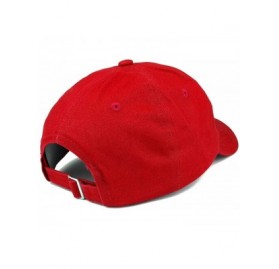 Baseball Caps Thinking Cap Embroidered Dad Hat Adjustable Cotton Baseball Cap - Red - C412IFNOKFB $18.98