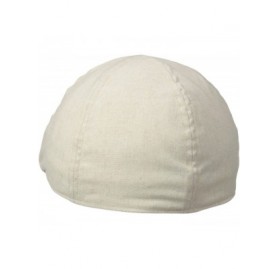 Newsboy Caps Men's Linen Blend 6/4 Duckbill Ivy Hat - Beige - C311L1BZASZ $53.42