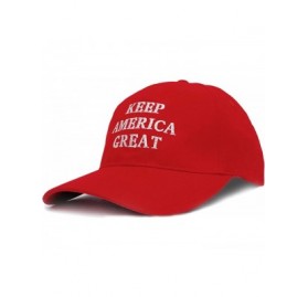 Skullies & Beanies Make America Great Again Donald Trump Cap Hat Unisex Adjustable Hat - 006 Keep-red - CW18KMSX4RU $11.75