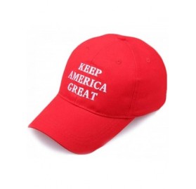 Skullies & Beanies Make America Great Again Donald Trump Cap Hat Unisex Adjustable Hat - 006 Keep-red - CW18KMSX4RU $11.75