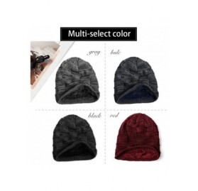 Skullies & Beanies Winter Beanie Hats for Men Women- Warm Knit Hats Skull Cap Neck Warmer - Grey - CV18KEEAAL0 $11.81