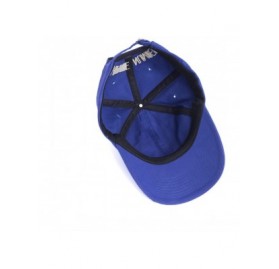 Baseball Caps Men and Women Baseball Caps Cotton Embroidered Shark Digital Logo Soft Adjustable Dad Hat - Blue - CD1943R5WRQ ...