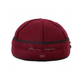 Baseball Caps Petal Pusher Cap - Decorative Wool Hat with Earflap - Cloud - CI18ZO8EHGM $44.40