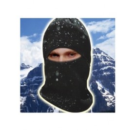 Balaclavas Winter Fleece Hood Snood Beret Balaclava Neck Ski Hat Scarf Mask - Black - CE11RLDK6E1 $10.46