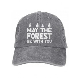 Baseball Caps Baseball Cap for Men and Women- May The Forest Be with You Design and Adjustable Back Closure Trucker Hat - Ash...