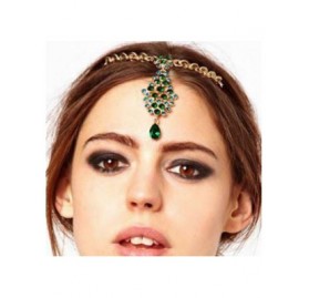 Headbands A&c Green Vintage Princess Head Chain for Women- Fashion Bohemia Headband for Girl. - CW1237UI83R $10.37