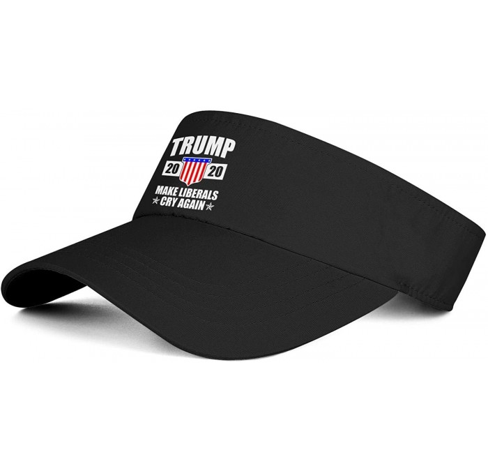 Visors Trump 2020 Men's/Women's Top Level No-top Sun Visor Hat Cool Hats - Trump 2020-13 - CU18WZ7CAHY $34.52