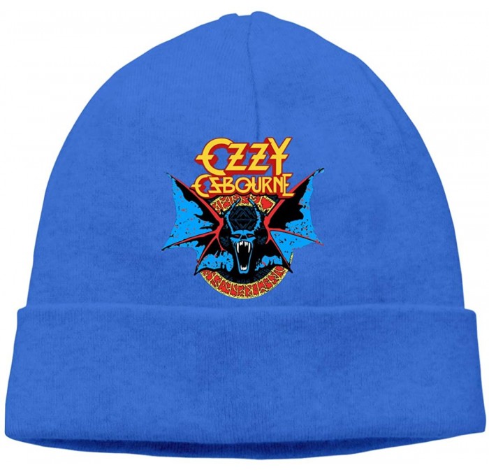 Skullies & Beanies Fun Ozzy Osbourne Black Adult Adult Hedging Cap (Thin) - Blue - C8192SG6EYQ $13.64